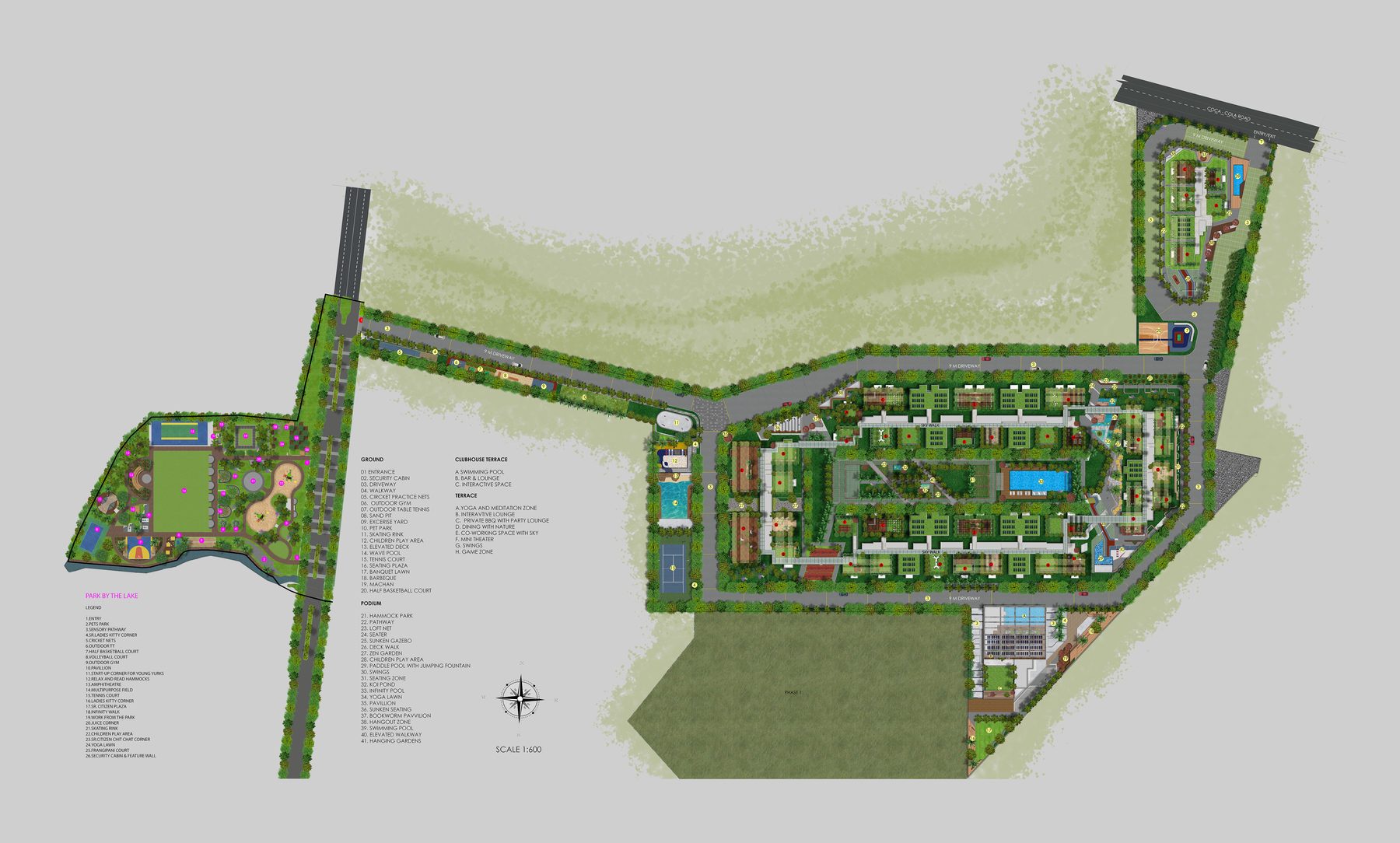 Sky Habitat master plan — 5 towers across 42 floors in Miyapur, Hyderabad